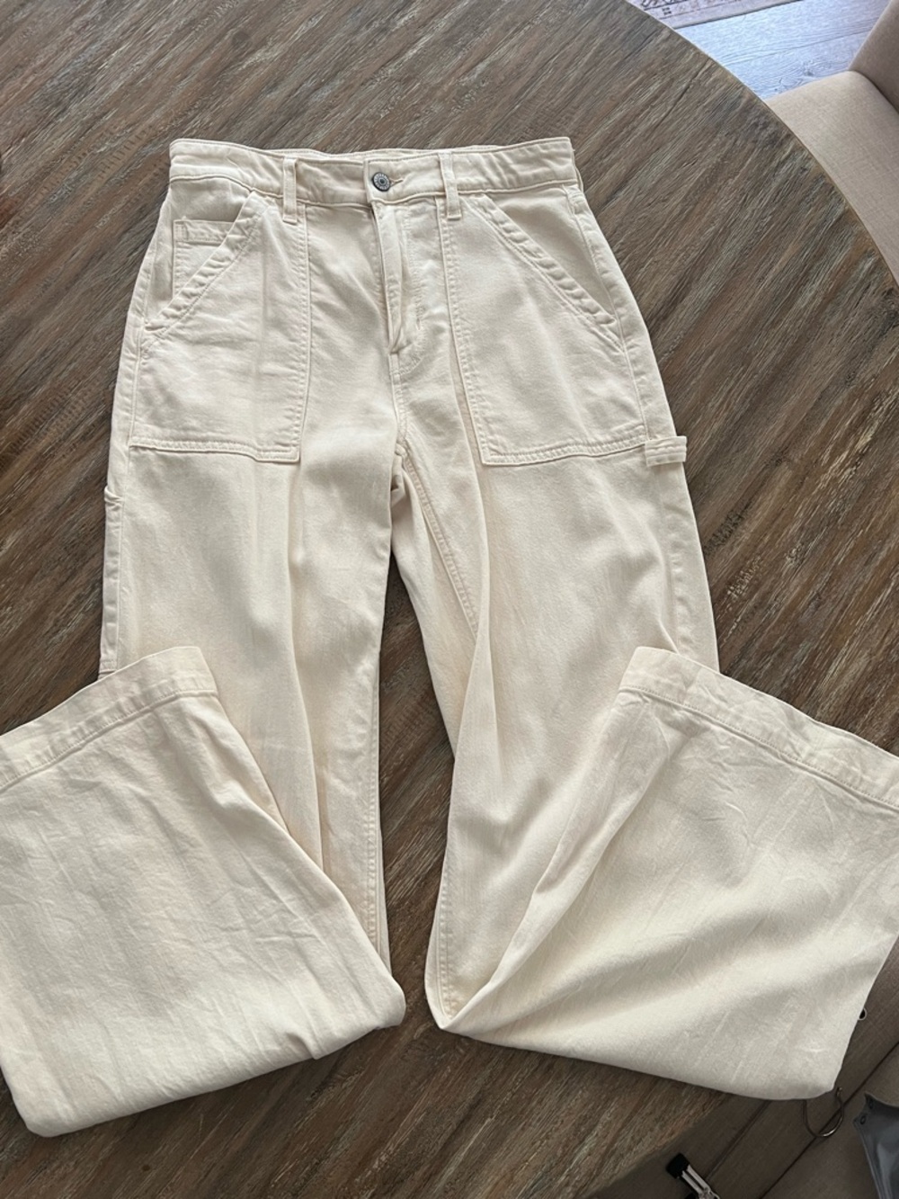American Eagle - stretch denim cargo pant - 6L